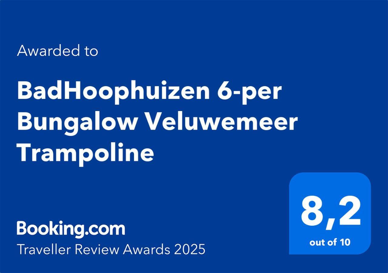 Badhoophuizen 6-Per Bungalow Veluwemeer Trampoline 훌쇼스트 외부 사진